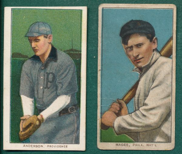 1909-1911 T206 Magee & Anderson Piedmont Cigarettes Lot of (2) 