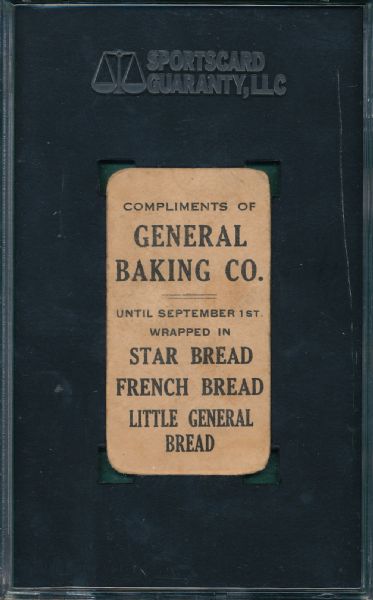 1915 D303 Fred Jacklitsch General Baking Co. SGC 30 *Federal League* *Low Pop*