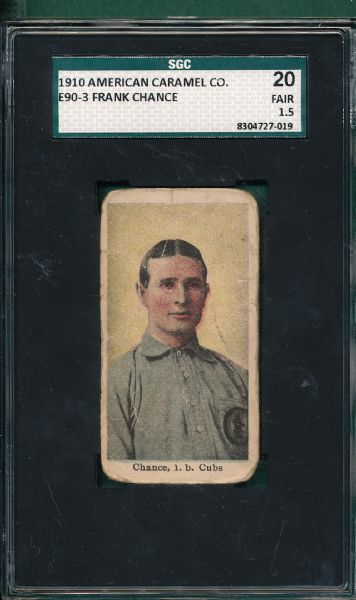 1910 E90-3 Frank Chance American Caramel SGC 20