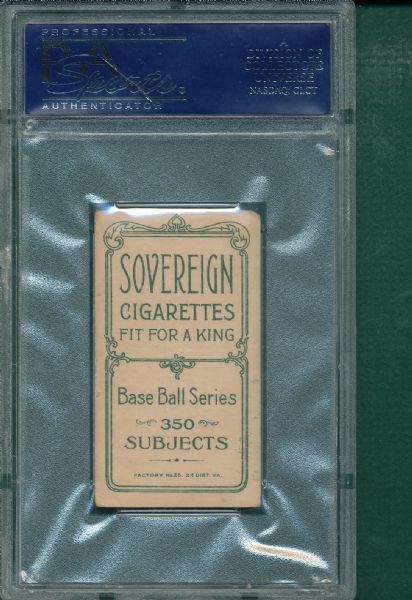 1909-1911 T206 Zimmerman Sovereign Cigarettes PSA 3
