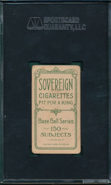 1909-1911 T206 Clarke, J J, Sovereign Cigarettes SGC 30