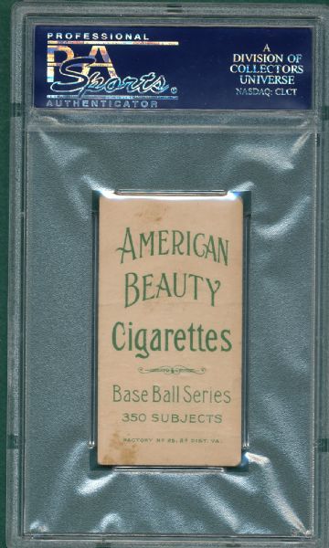 1909-1911 T206 Manning American Beauty Cigarettes PSA 1