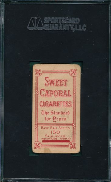 1909-1911 T206 Wilhelm, Hands at Chest, Sweet Caporal 649 Cigarettes SGC 30 