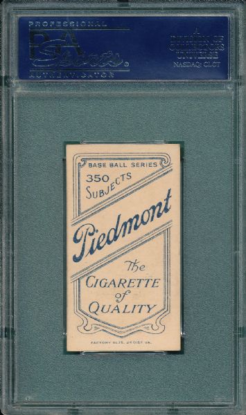 1909-1911 T206 Willett Piedmont Cigarettes PSA 5