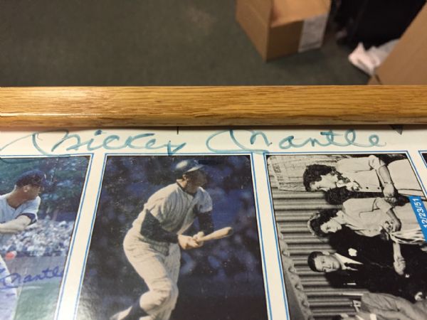 1982 ASA The Mickey Mantle Story Signed Autographed Card Complete Set Uncut Sheet *SGC Authentic*