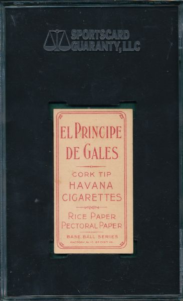 1909-1911 T206 Conroy, Batting, El Principe De Gales Cigarettes SGC 30 *Presents Better*