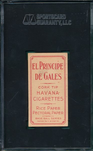 1909-1911 T206 O'Leary, Portrait, El Principe De Gales Cigarettes SGC 60 *Low Pop, None Graded Higher*