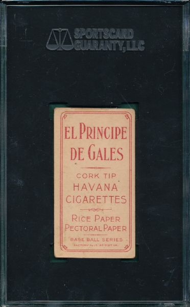 1909-1911 T206 Willetts El Principe De Gales Cigarettes SGC 45