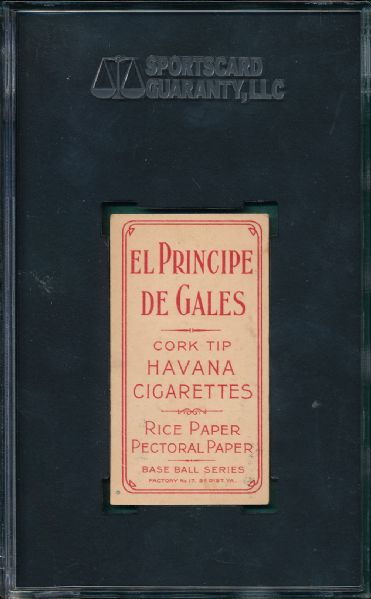 1909-1911 T206 Oberlin El Principe De Gales Cigarettes SGC 60 *Only One Higher*