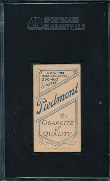 1909-1911 T206 Marquard, Follow Through, Piedmont Cigarettes SGC 55