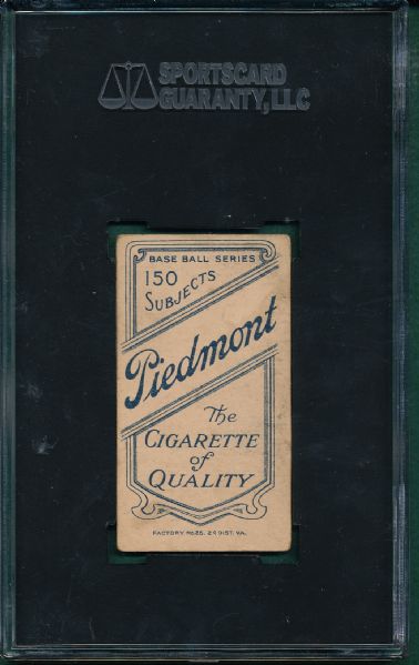 1909-1911 T206 Lundgren, Chicago, Piedmont Cigarettes SGC 40