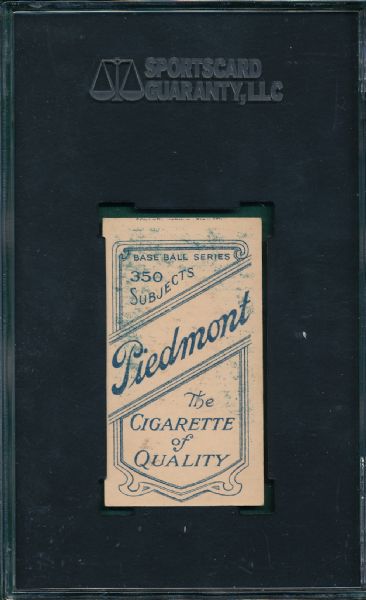 1909-1911 T206 Malarkey Piedmont Cigarettes SGC 70