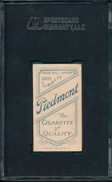 1909-1911 T206 McLean Piedmont Cigarettes SGC Authentic