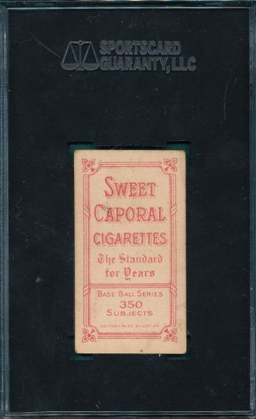 1909-1911 T206 Hall Sweet Caporal Cigarettes SGC 55