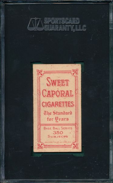 1909-1911 T206 Cassidy Sweet Caporal Cigarettes SGC Authentic