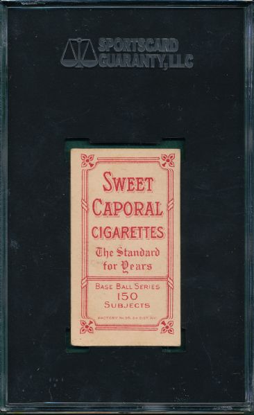 1909-1911 T206 Ganley Sweet Caporal Cigarettes SGC Authentic