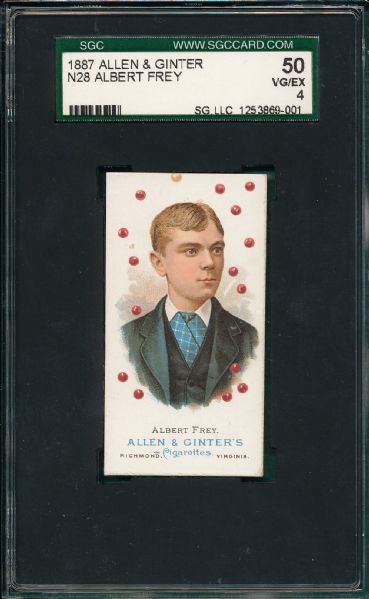1887 N28 Albert Frey Allen & Ginter SGC 50