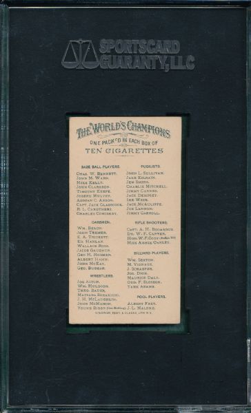 1887 N28 Ike Weir Allen & Ginter Cigarettes SGC 55