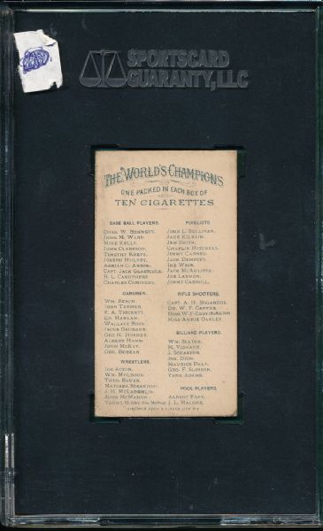 1887 N28 Jack Dempsey Allen & Ginter Cigarettes SGC 70