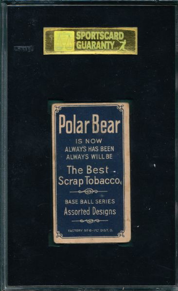 1909-1911 T206 Shannon Polar Bear Tobacco SGC 30