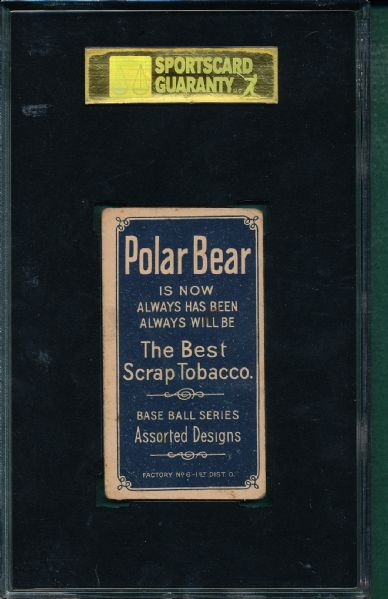 1909-1911 T206 Hofman, Solly, Polar Bear Tobacco SGC 30