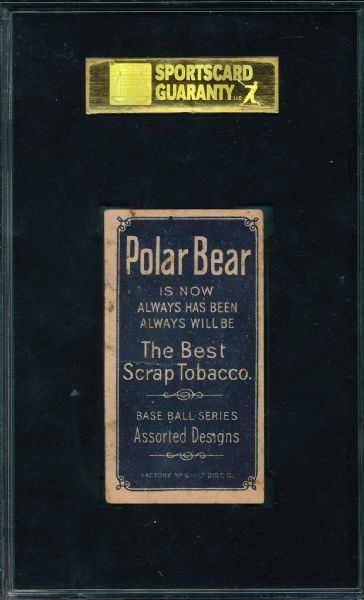 1909-1911 T206 Dougherty, Arm in Air, Polar Bear Tobacco SGC 30