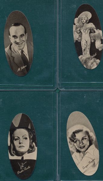 1934 Carreras Cigarettes Lot of (10) W/ Greta Garbo