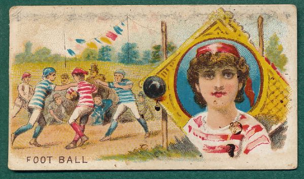 1887 N165 Goodwin Games & Sports, Lot of (24) W/ Football
