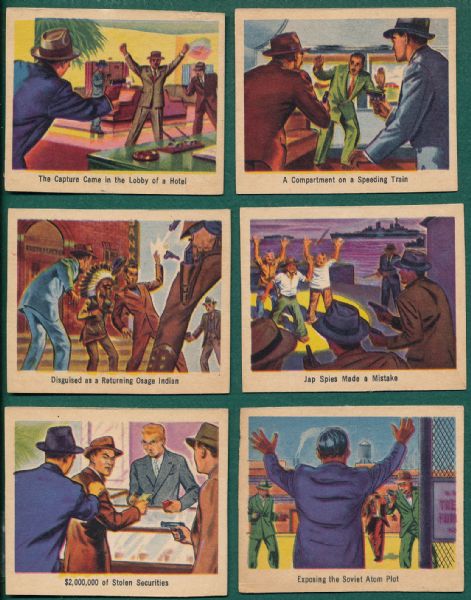 1949 Bowman America Salutes the FBI - Heroes of the Law, Complete Set (36)