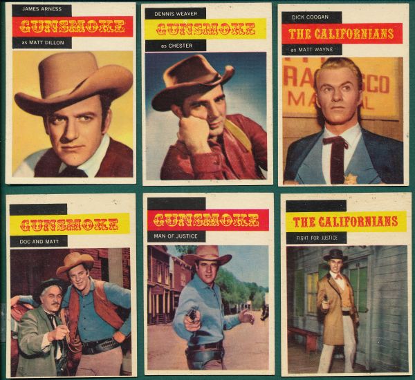1958 Topps TV Westerns Near Set (58/71)