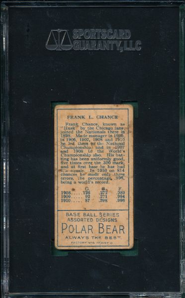 1911 T205 Chance Polar Bear Tobacco SGC 10