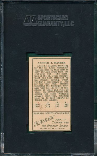 1911 T205 Hauser Hassan Cigarettes SGC 50