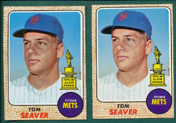 1968 Topps #45 Tom Seaver (2) Card Lot