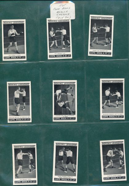 1935 Cope Bros Boxing Lessons (2nd Set of 25)