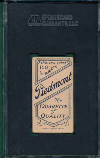1909-1911 T206 Jones, Tom, Piedmont Cigarettes SGC 60