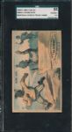 1880s H804-5 Home Run Baseball Comic Trade Card, A & P Tea Co., SGC 55