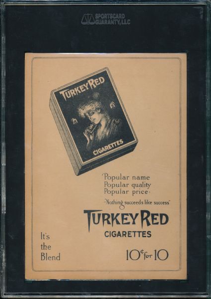 1910-11 T3 #94 George Gibson Turkey Red Cigarettes SGC 35 *Ad Back*