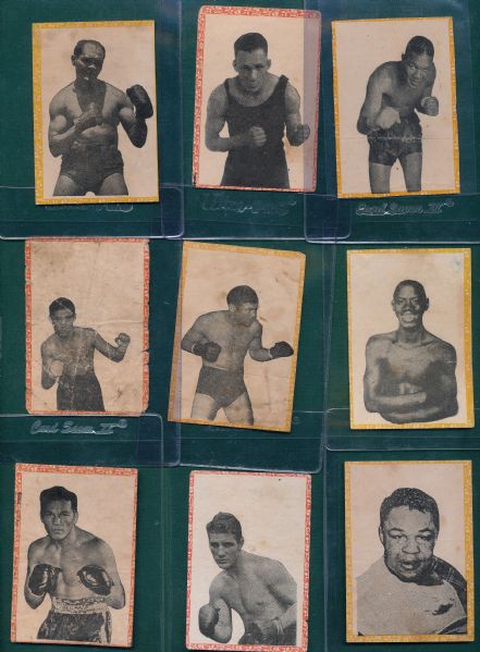 1946-47 Propagandas Montiel boxing lot of (17)