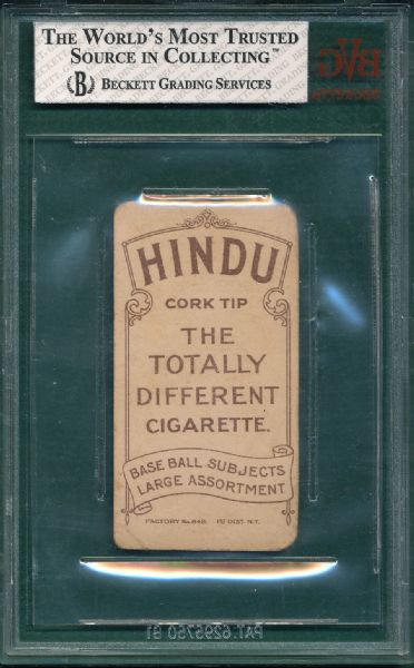1909-1911 T206 Dahlen, Boston Hindu Cigarettes BVG 1.5 *Low Pop*