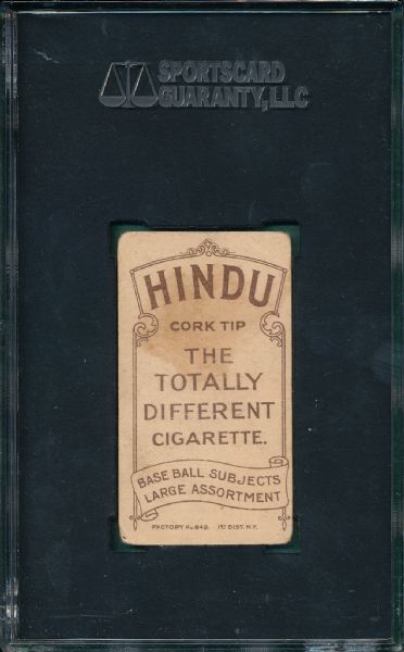 1909-1911 T206 Lindaman Hindu Cigarettes SGC 20 