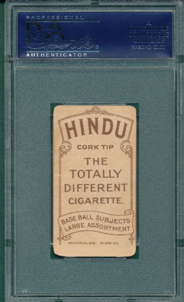 1909-1911 T206 Jones, Tom, Hindu Cigarettes PSA 2
