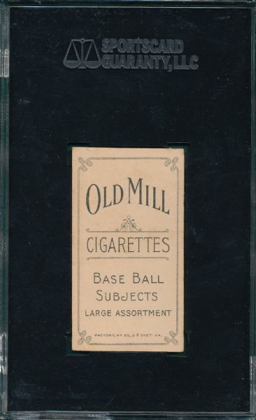 1909-1911 T206 Jackson Old Mill Cigarettes SGC 40