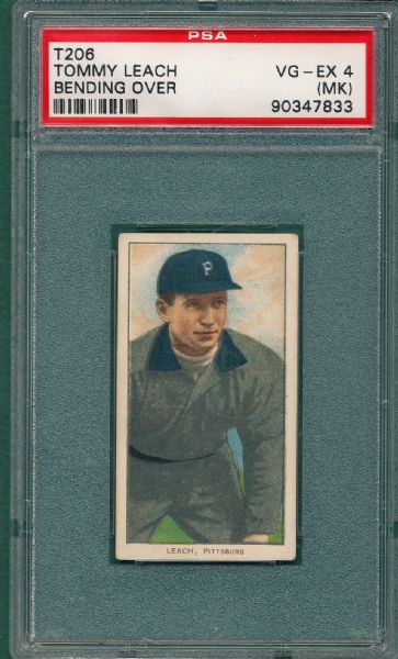 1909-1911 T206 Leach, Bending Over, Sweet Caporal Cigarettes PSA 4 (MK) *Factory 25* 