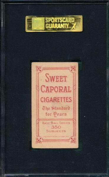 1909-1911 T206 Donlin, Seated, Sweet Caporal Cigarettes SGC 40