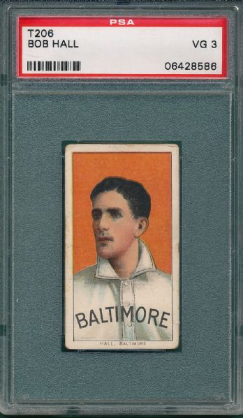 1909-1911 T206 Hall Sweet Caporal Cigarettes PSA 3
