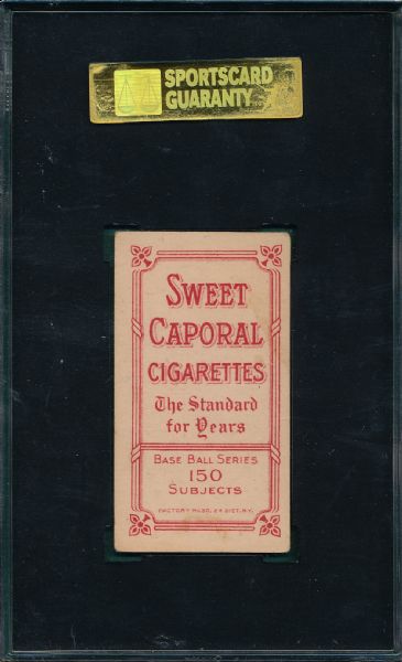 1909-1911 T206 Shaw, Al, Sweet Caporal Cigarettes SGC 40