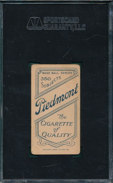 1909-1911 T206 Collins, Eddie, Piedmont Cigarettes SGC 55