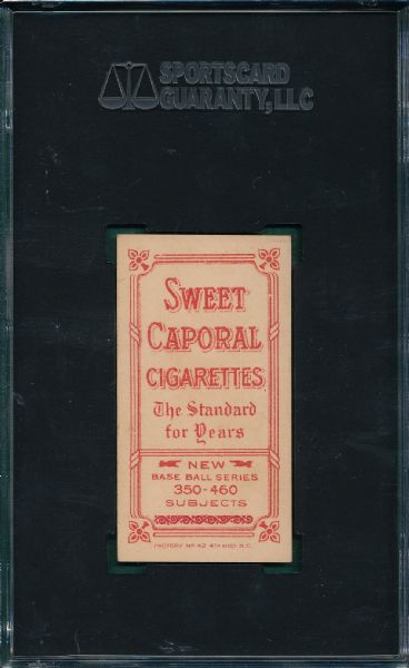 1909-1911 T206 Wagner, Rt Shoulder, Sweet Caporal Cigarettes SGC 60