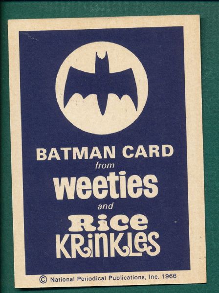 1966 Weeties/Rice Krinkles Batman Lot of (5) PSA
