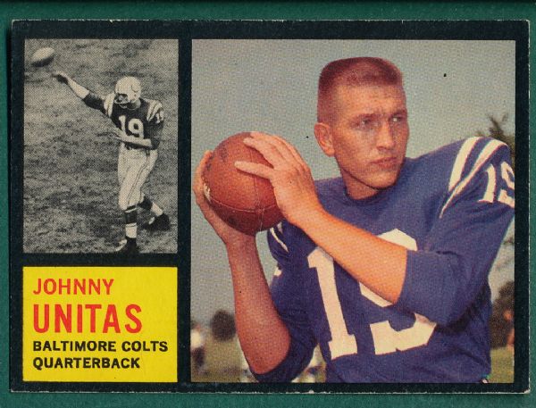 1962 Topps FB #1 Johnny Unitas